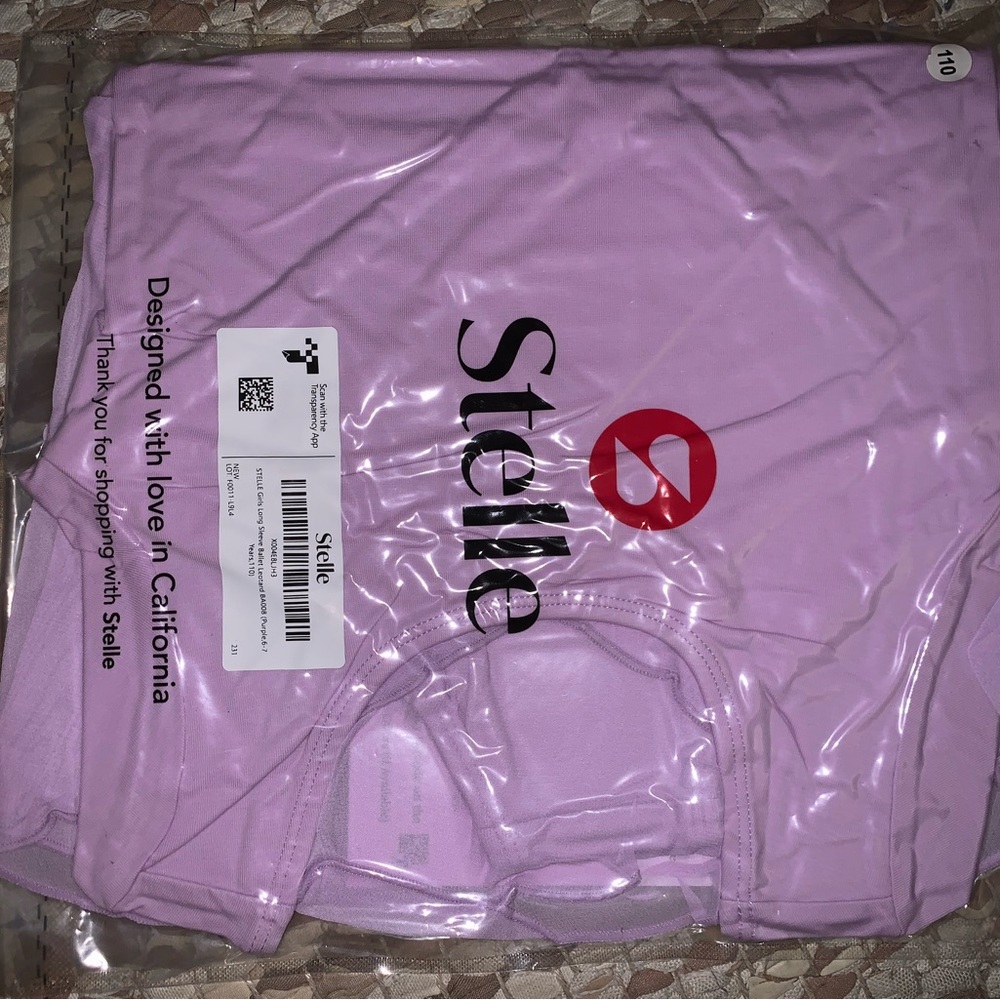 Stella Long Sleeve Ballet Lavender Ballet Leotard